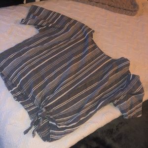 Striped smock tee